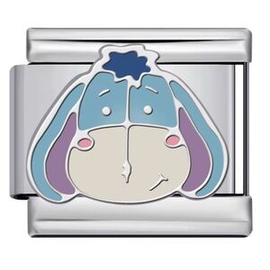Winnie the Pooh - Eeyore Italian Charm Silver Stainless Steel 9mm